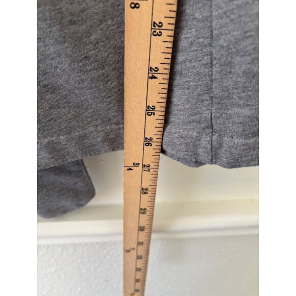 Lucky Brand Cozy Grey Hooded Wrap Cardigan With Tie Waist & Side Pockets - Picture 6 of 13